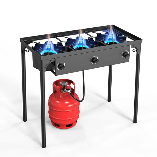 3 burner 225,000 btu outdoor s propane stove for cping cooking