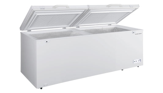 hilton beach 21 cu. ft. chest freezer, double doors, hz9212, white